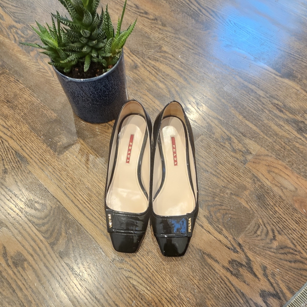 Prada Black Flats Timeless Elegance